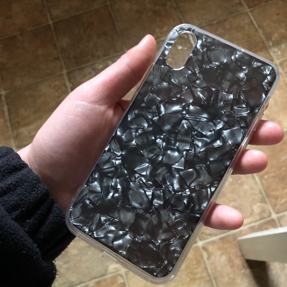 Black Marble-Like Phone Case